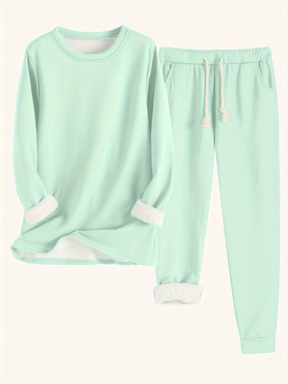 Riley™ - Cozy Fleece-Lined Lounge Set