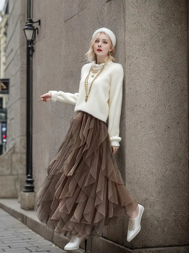 Cecil™ - Stylish Mesh Layered Tutu Skirt