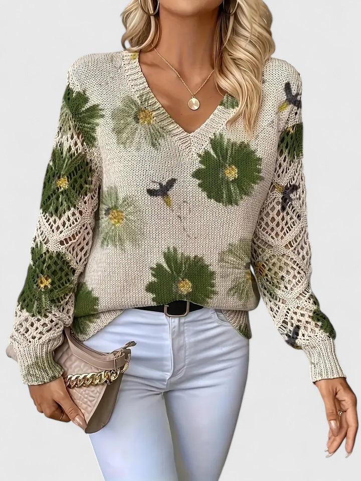 Deborah™ - Casual Floral Sweater