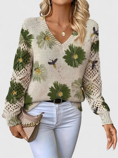Deborah™ - Casual Floral Sweater