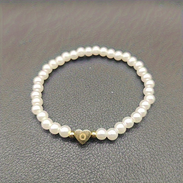 Chic A-Z Heart Initial Bracelet
