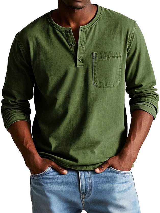 Ellis™ - Vintage Henley Shirt