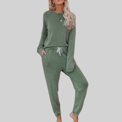 Josie™ - Casual Long Sleeve & Sweatpants Set