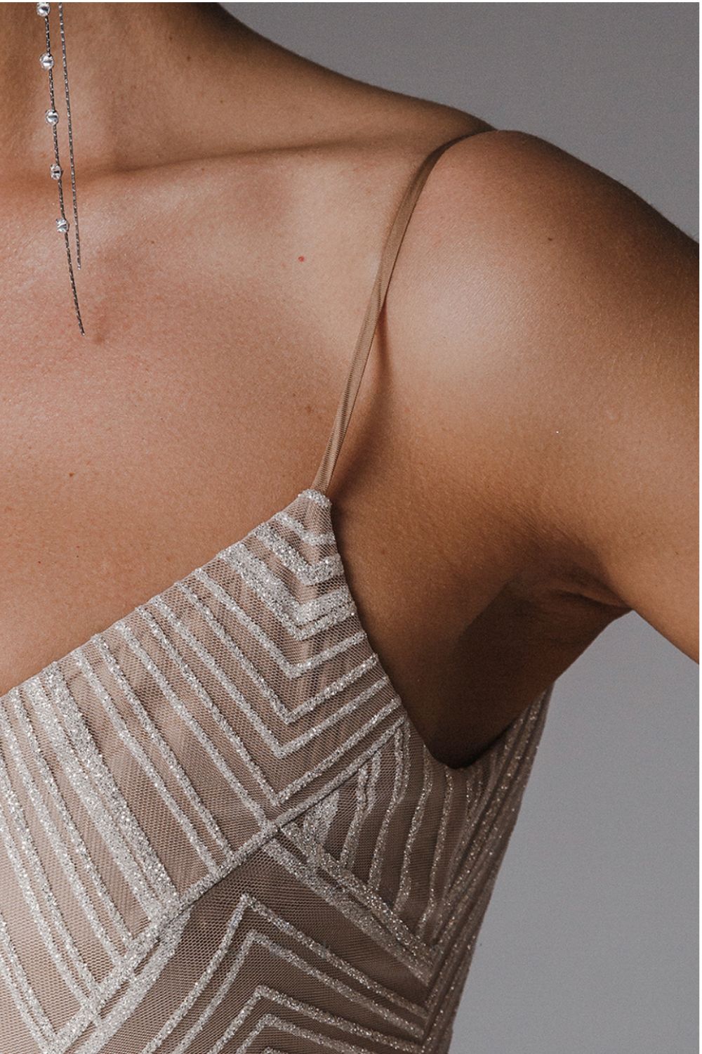 Thalassa - Sparkly Floor Length Party Dress