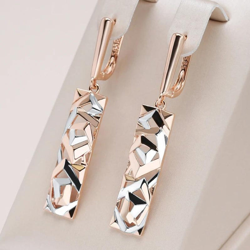 Chic Gold & Silver Earrings