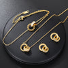 Roman Hoop Necklace Set