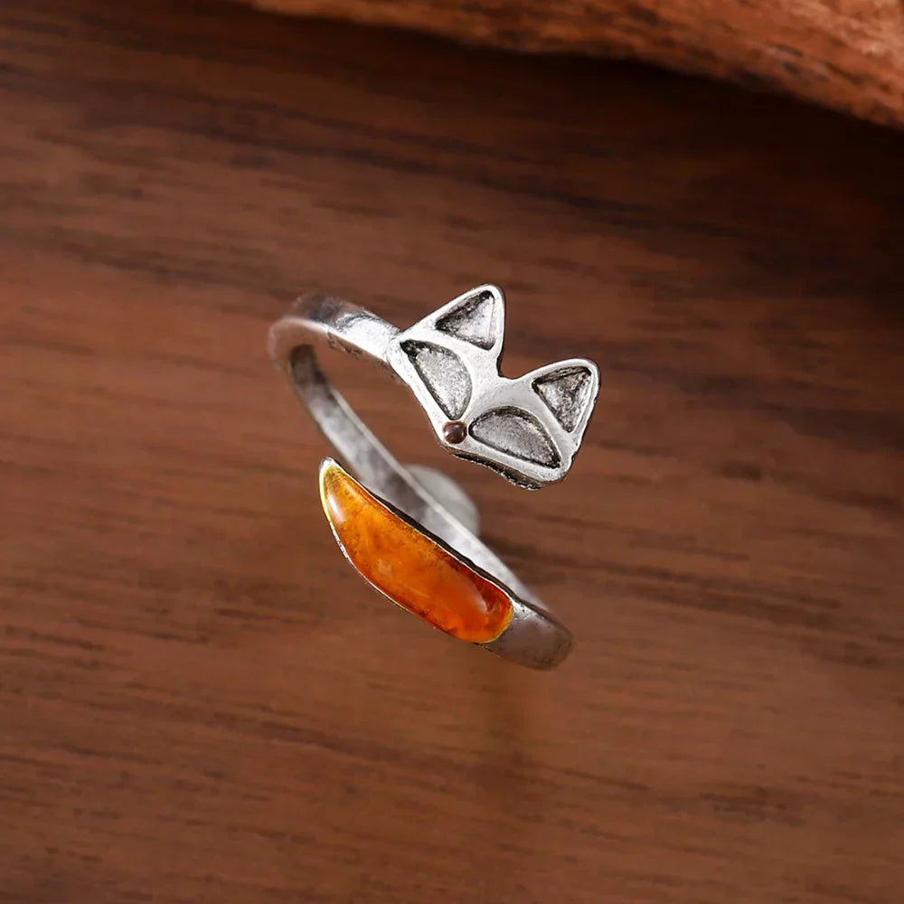 Vintage Fox Spirit Ring