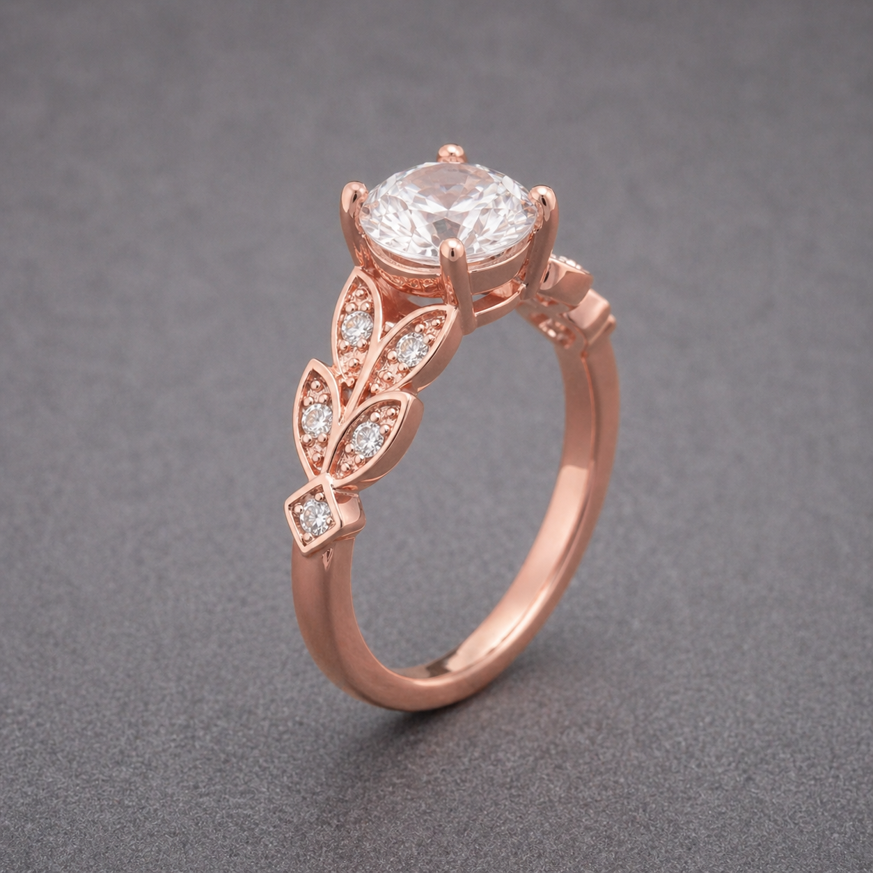 Eleganter Zirkonia Blumenkranzring