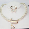 Natural Pearl Necklace + Earring Set