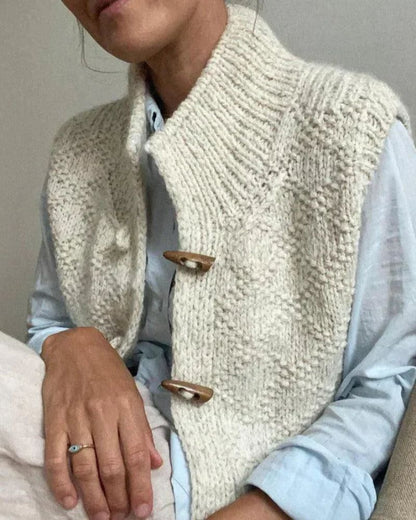 Ingrid™ - Cozy Knit Sleeveless Cardigan