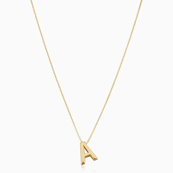 Love letter initial necklace