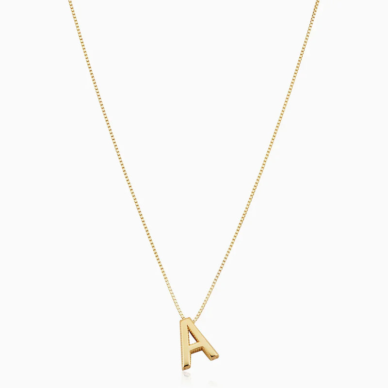 Love letter initial necklace