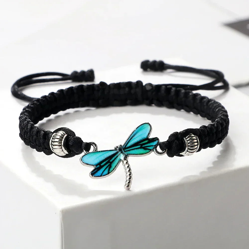 Libellen-Träume handgewebtes Armband