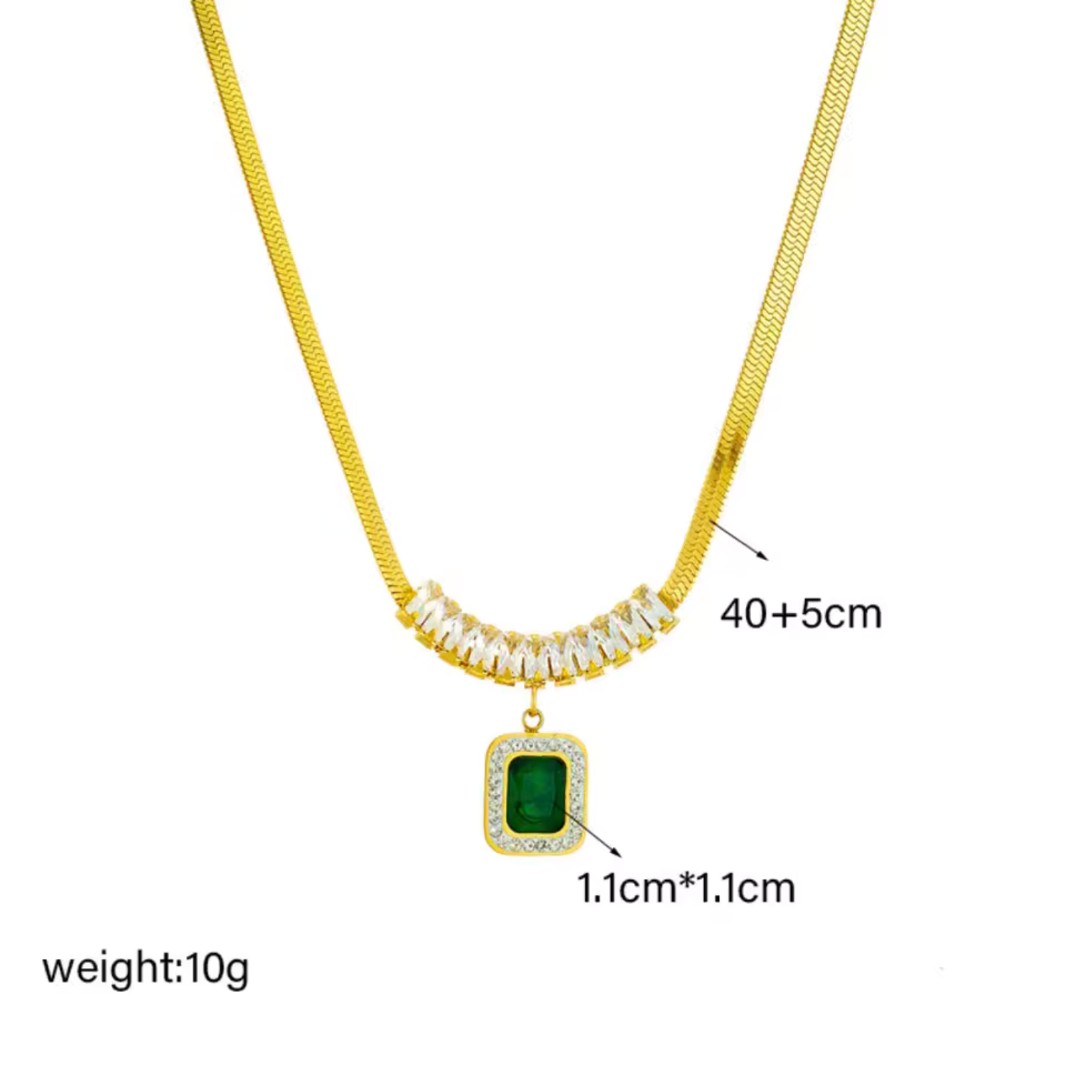 Riviera Smaragd Schmuckset