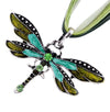 Crystal Dragonfly Pendant Necklace