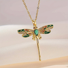 Dancing Dragonfly Golden Dreams Necklace