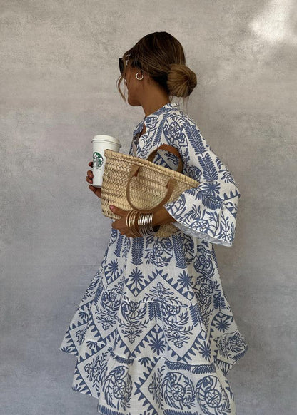 Evie™ – Trendy V-Neck Mini Dress