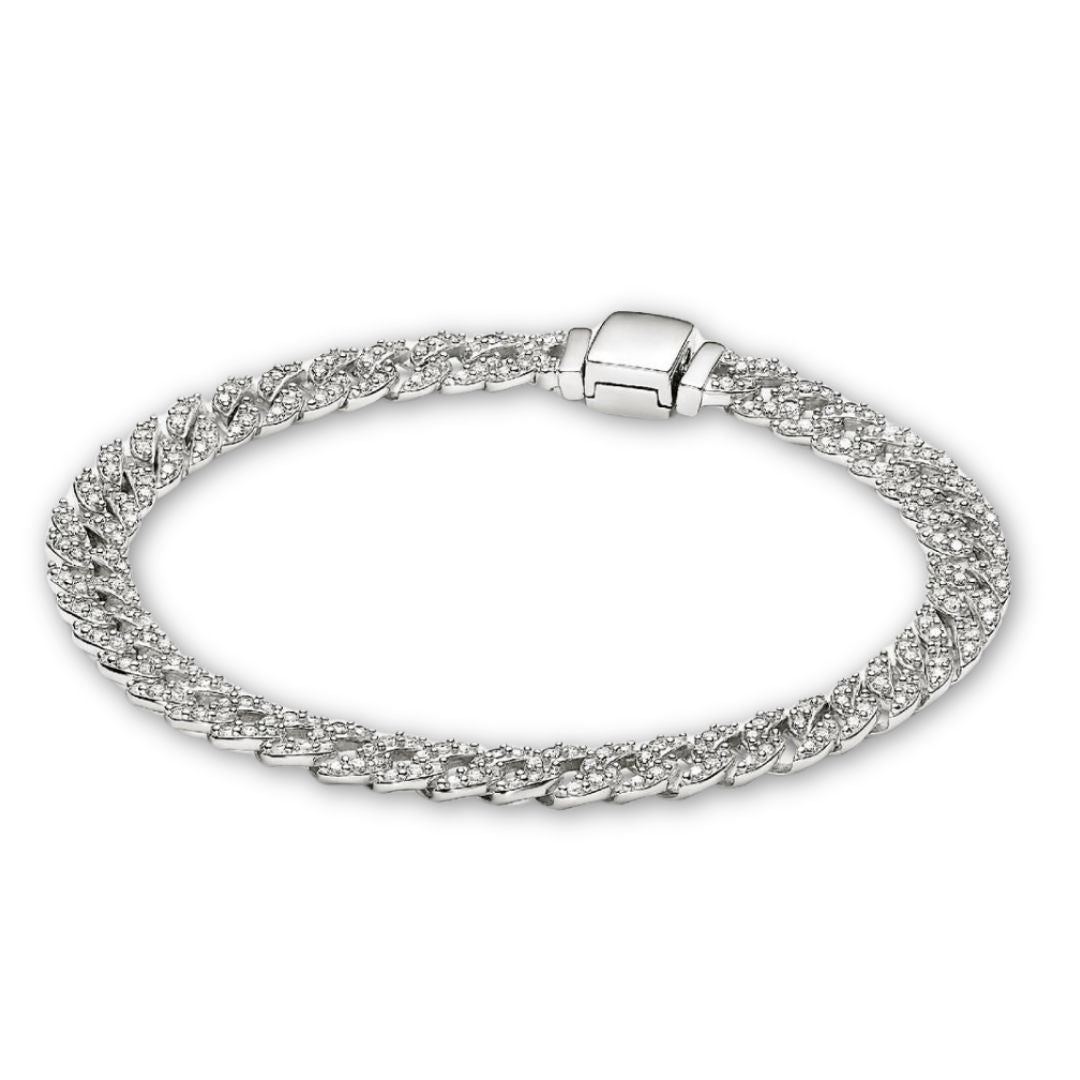 Moissanit Cuban Armband