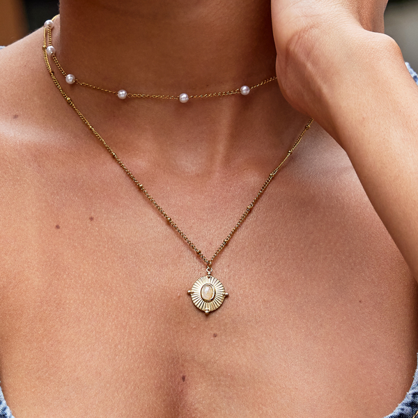 Monique Vintage Stone Necklace