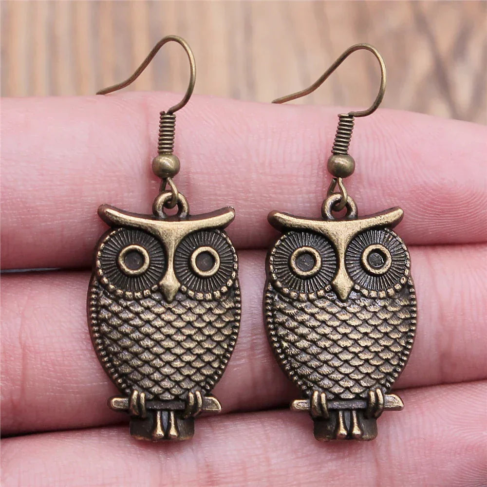Vintage Eule Bohemian Ohrringe
