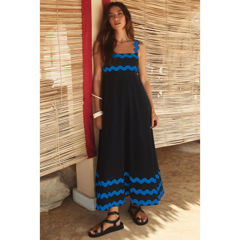 Wrenley - Boho Slash Neck Maxi Dress