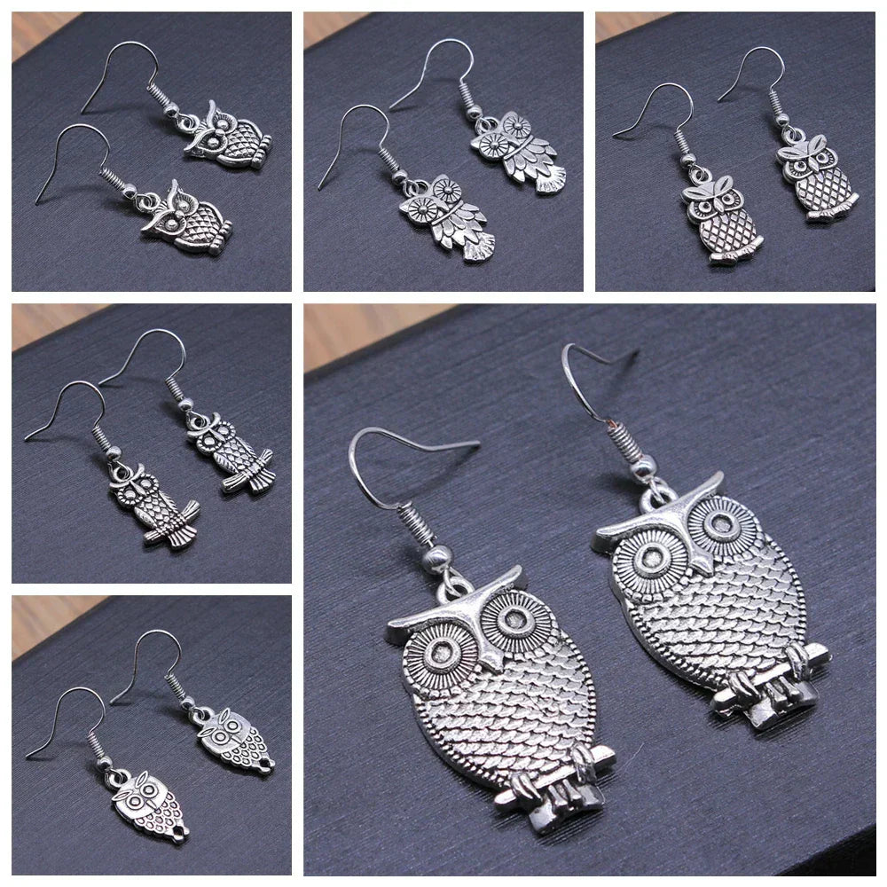 Vintage Eule Bohemian Ohrringe