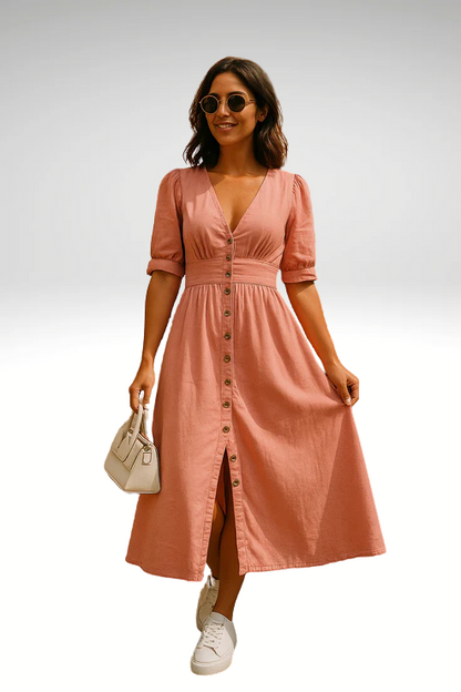 Amira™ - Elegant Denim Dress