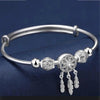 Silver Dreamcatcher Bangle Bracelet