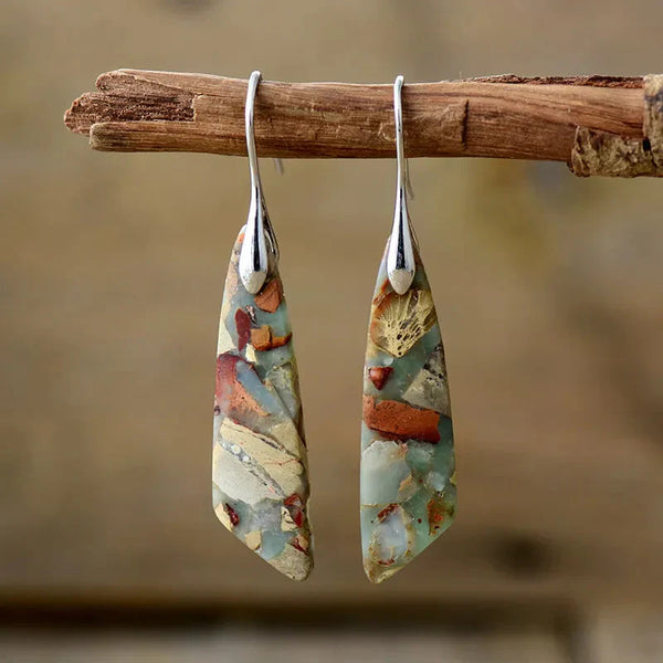 Layla - Vintage Stone Earrings