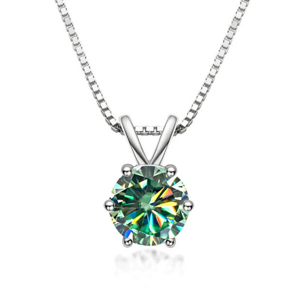 Elegant Moissanite Solitaire Necklace