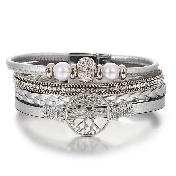 Tree of Life Rhinestone Bracelet