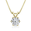 Elegant Moissanite Solitaire Necklace