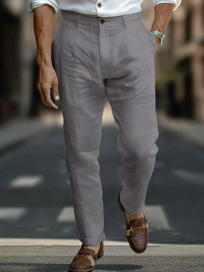 Alaric - Tailored Linen Trousers