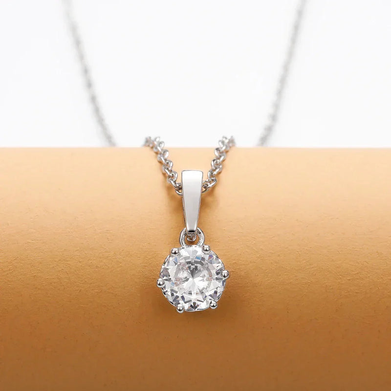 Classic Zirconia Pendant Necklace