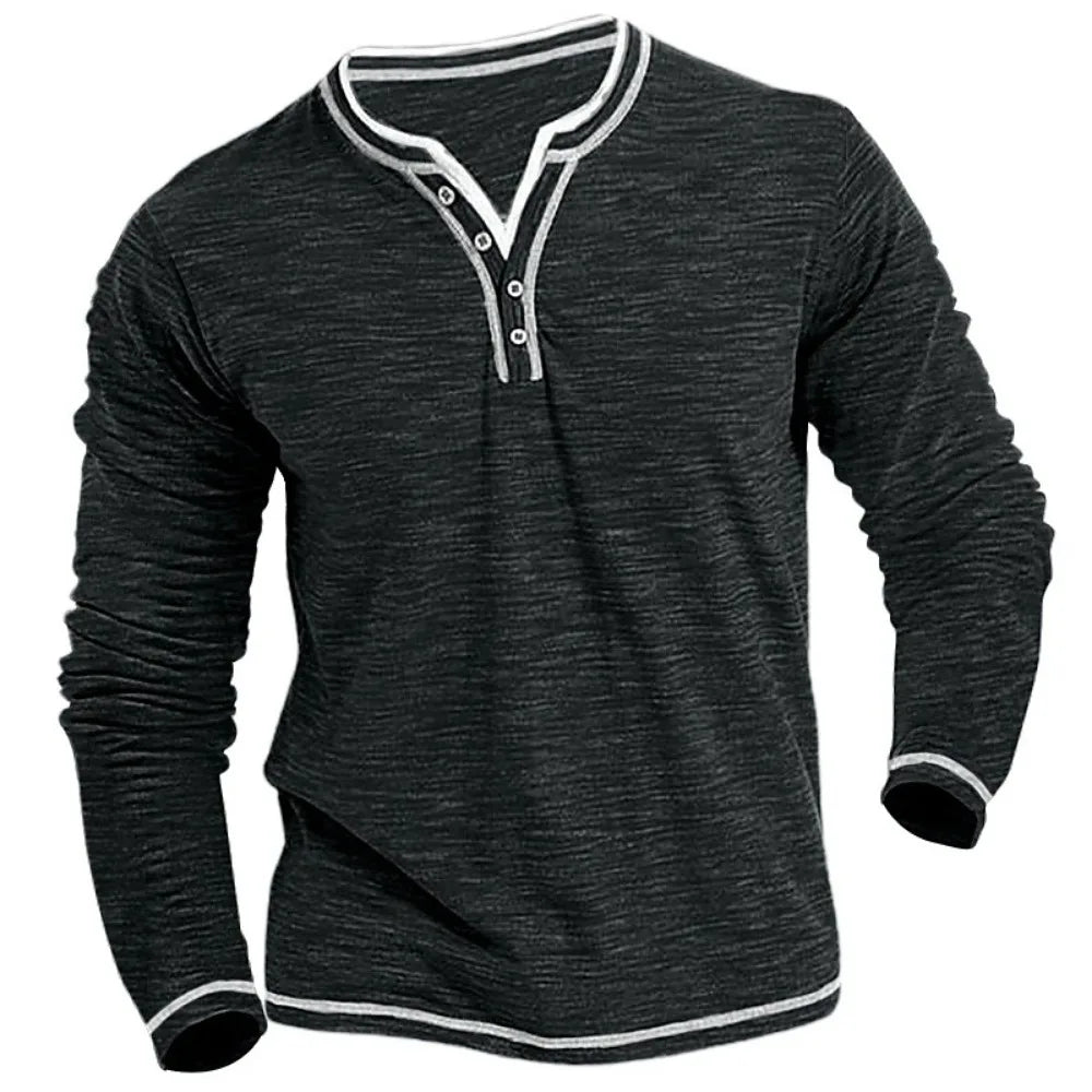Denis™ - Comfortable V-Neck Long Sleeve