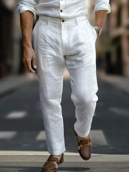 Alaric - Tailored Linen Trousers