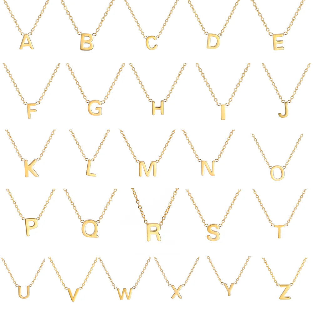 Glänzendes Alphabet-Anhänger-Halskette