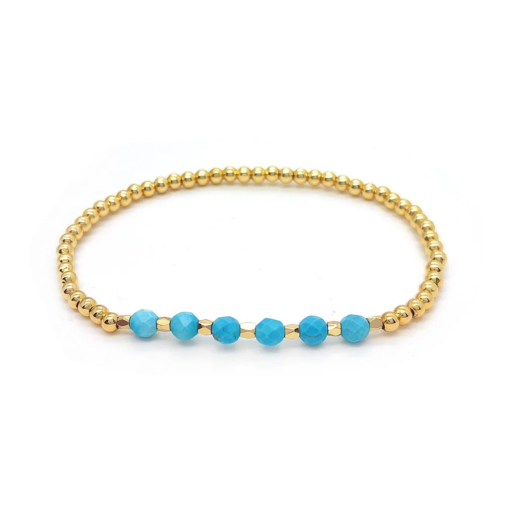 Großes Türkis Charm-Armband