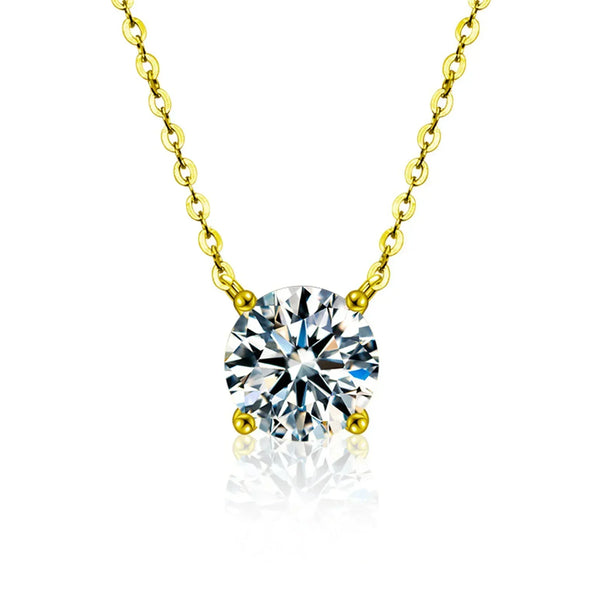 Gold Plated Zircon Necklace