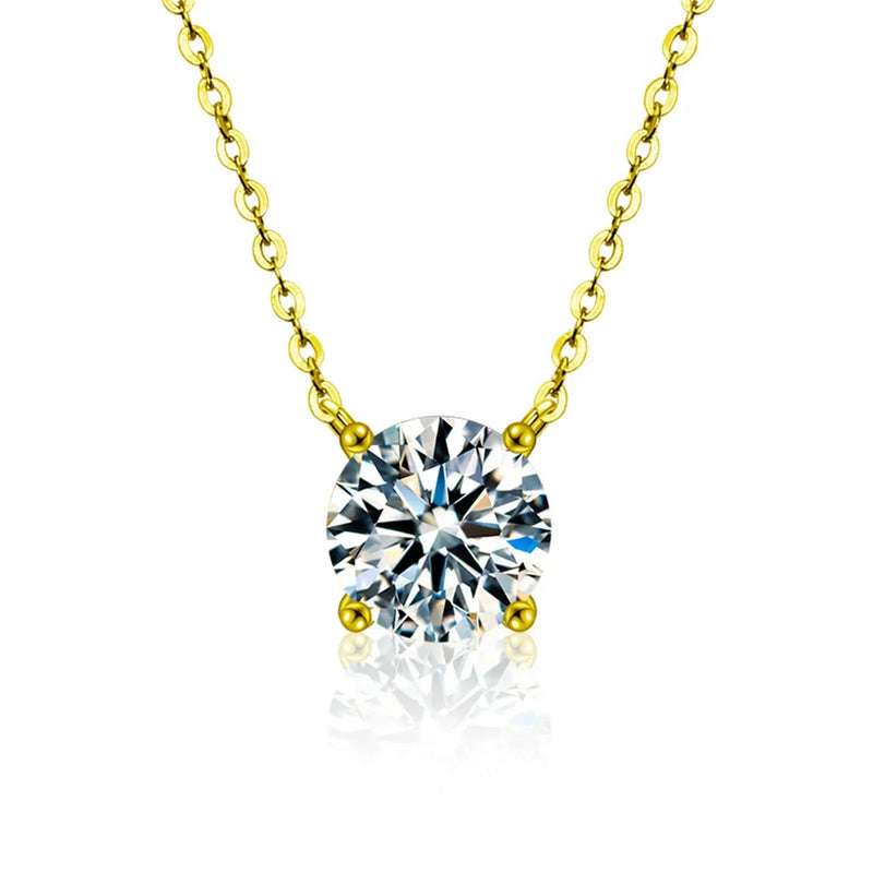 Gold Plated Zircon Necklace