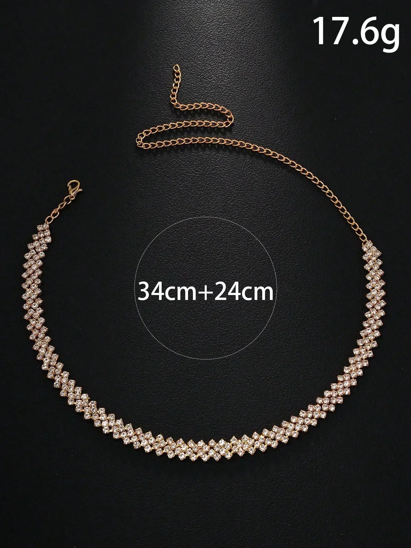 Elegantes Strass-Halsband