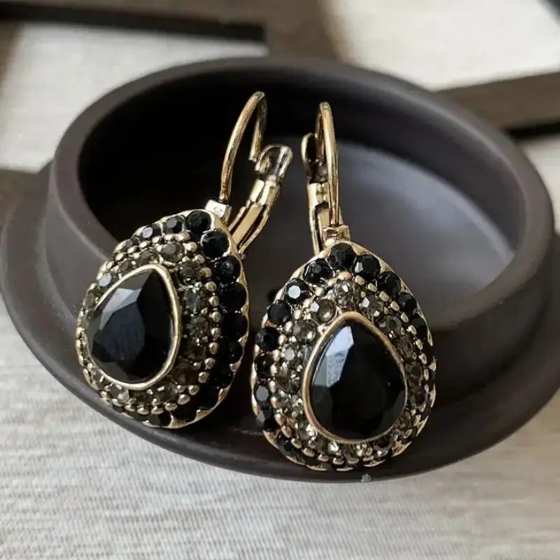 Elegante Vintage-Kristallohrringe