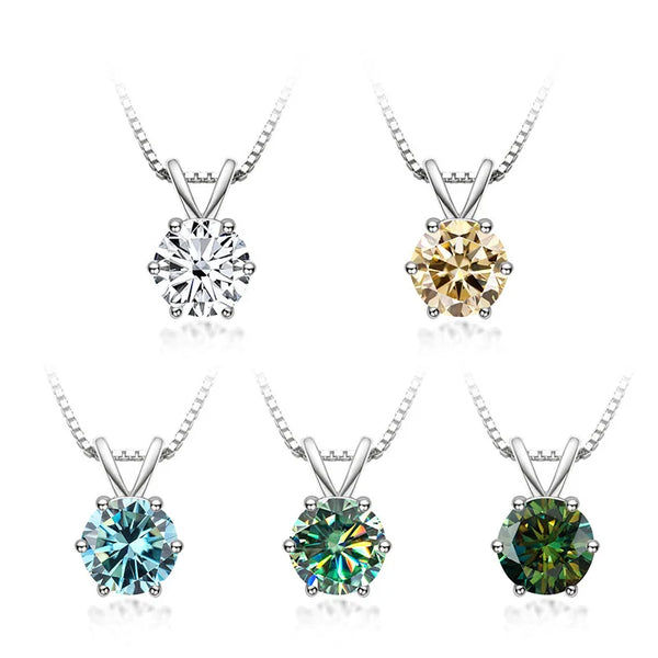 Elegant Moissanite Solitaire Necklace