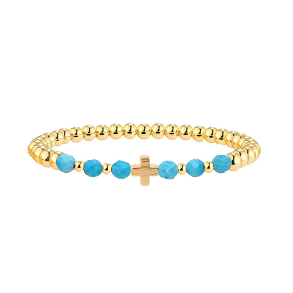 Großes Türkis Charm-Armband