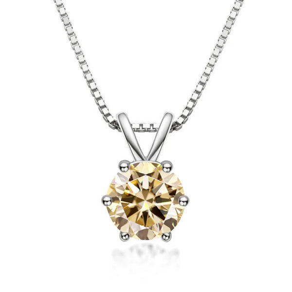 Elegant Moissanite Solitaire Necklace