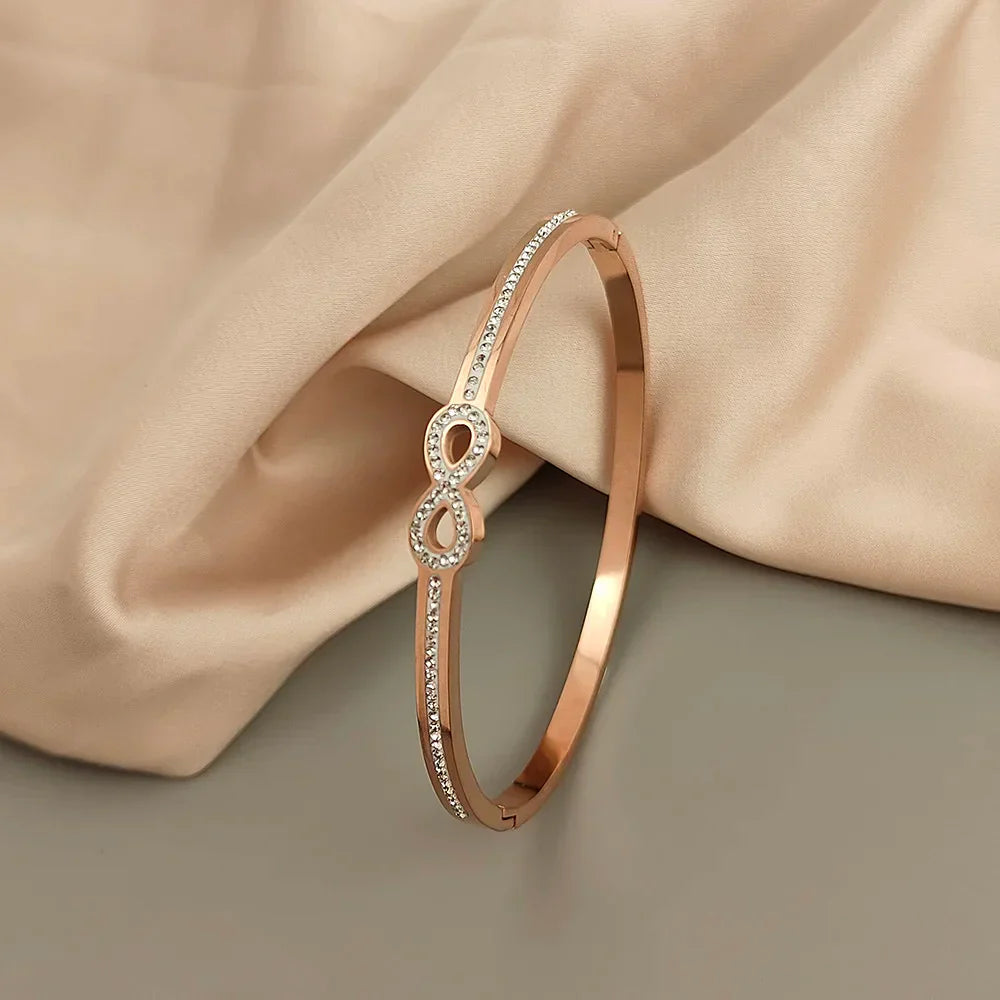 Exclusive Crystal Infinity Bangle