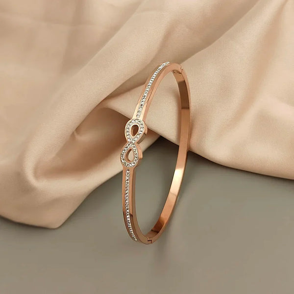 Exclusive Crystal Infinity Bangle