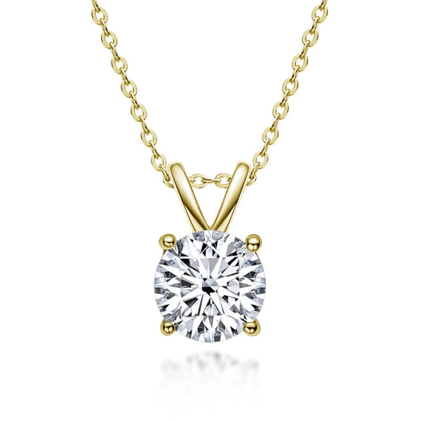 Exclusive Sterling Silver Moissanite Diamond Necklace