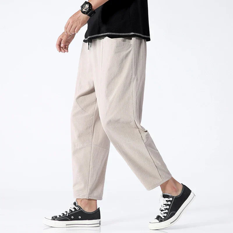 Kyoto™ - Linen Cropped Pants