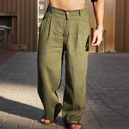 Stevie™ – Men's Wide Leg Linen Pants